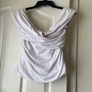 Abercrombie white off the shoulder top